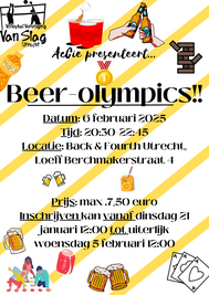 Small accie beer olympics info poster