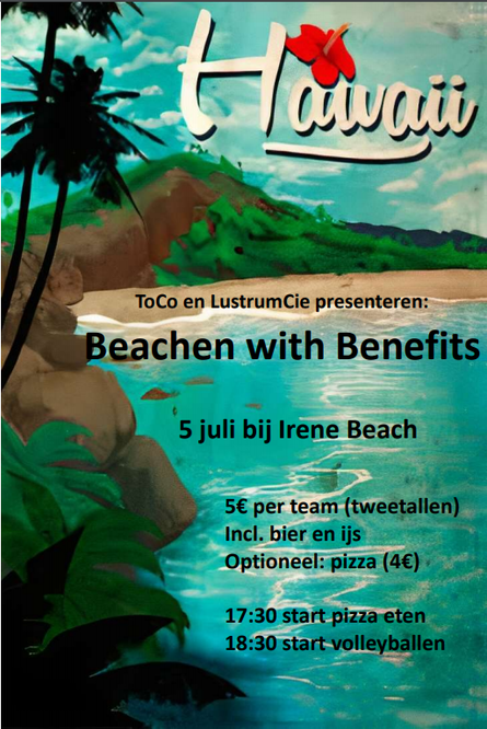 Large poster beachtoernooi